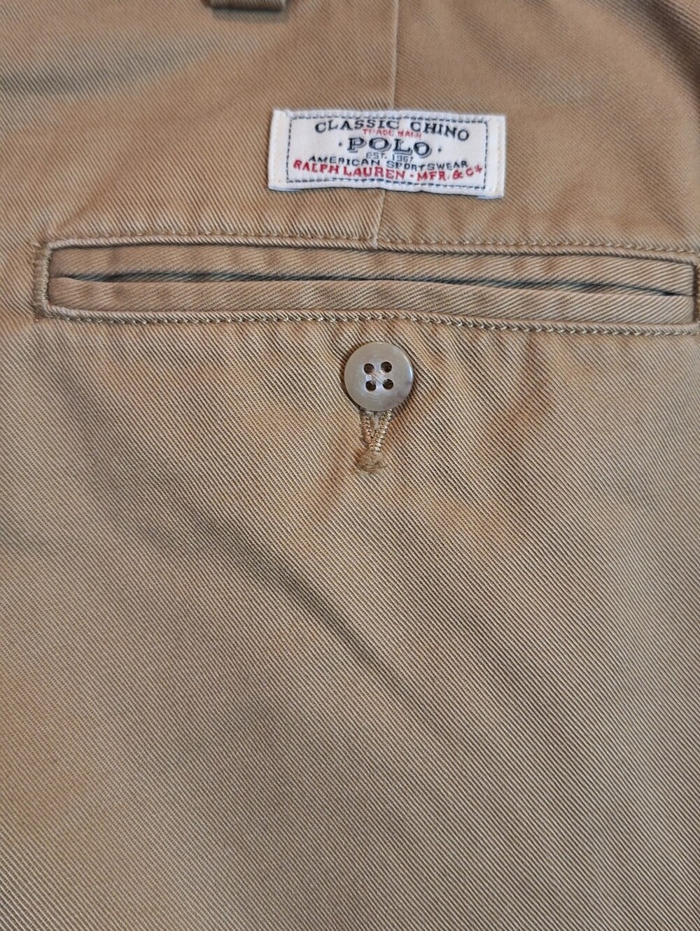 Polo Ralph Lauren Philip Chino Pants Mens 35x32 Brown Business Casual Preppy - Picture 6 of 8
